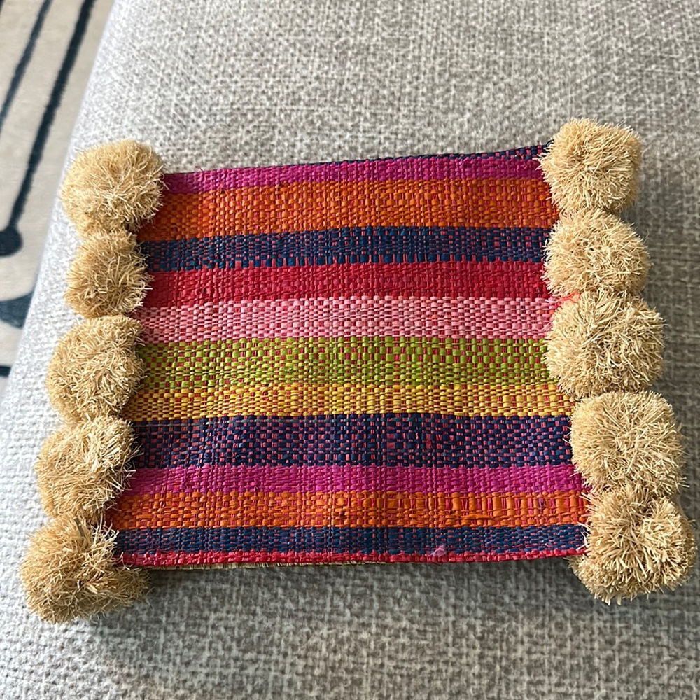 Beachy clutch in vibrant colors